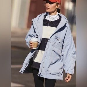 Free people Billie Boxy Lightweight
Insulated Jacket. NWT. Steel
